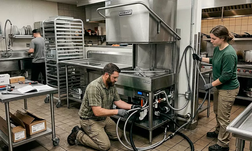 Commercial Dishwasher Installation in Newton, MA