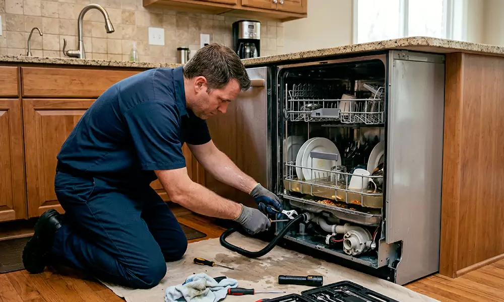 Dishwasher Not Draining Repair in Newton, MA