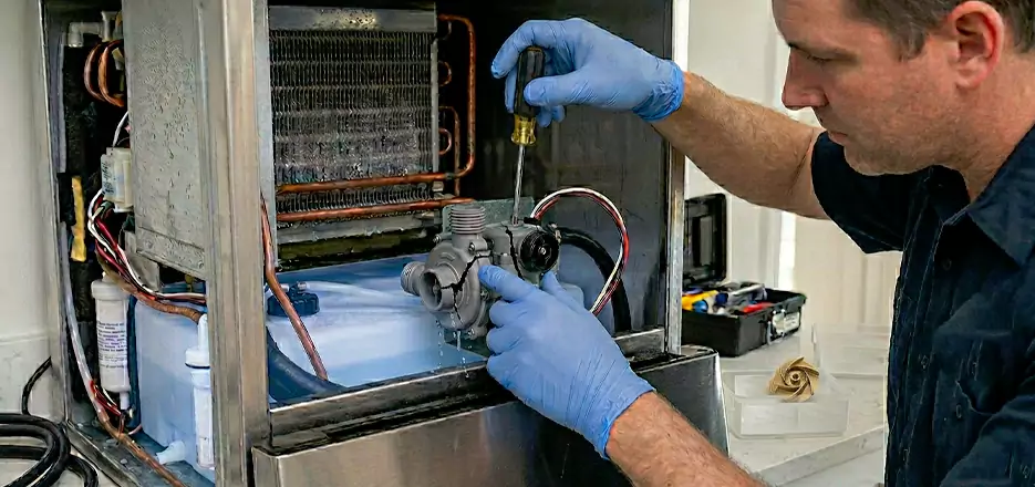 Commercial Ice Maker Water Pump Repair in Newton